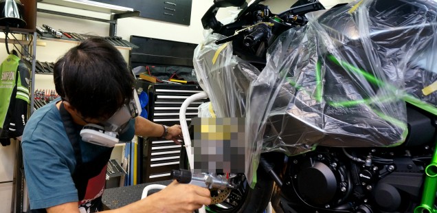 カワサキ H2 ヤマハR-1 フィルムコーティング ガラスコーティングについて