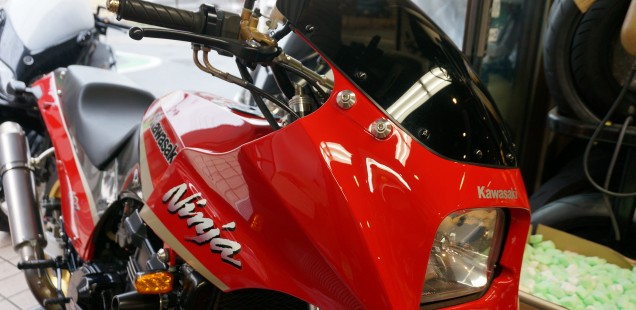 GPZ900R バイク ガラスコーティング 江東区 千葉県 松戸市